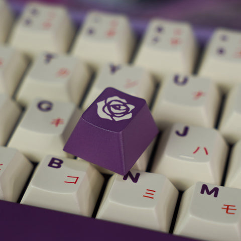 Purple Rose Dye-Sub PBT Keycaps