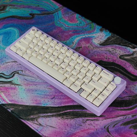 Purple Rose Dye-Sub PBT Keycaps