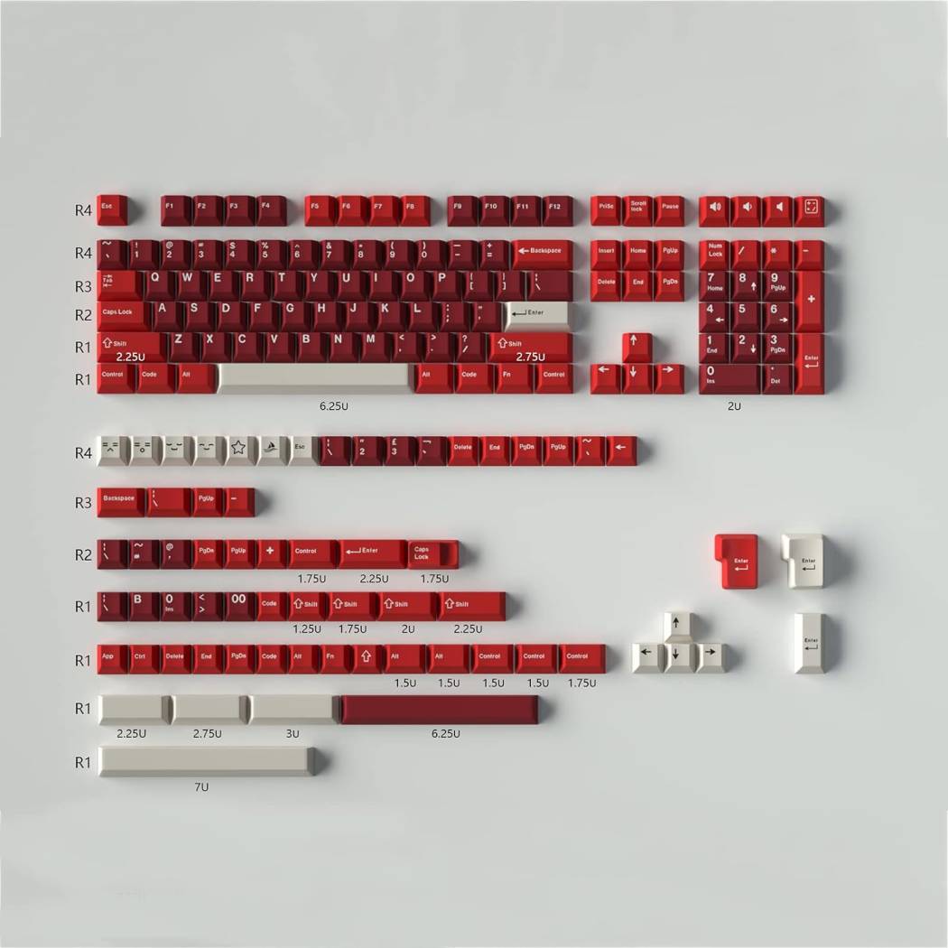KEYCAPS — PBT - GMK Cherry - Ham